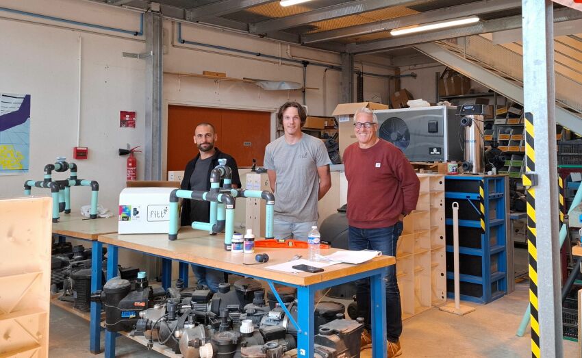 de gauche à droite, Nicolas Vicrey, Marco Guillois et Paul Marsaquet&nbsp;&nbsp;