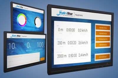 Nouvel écran tactile pour turbines de nage à contre-courant HydroStar de BINDER