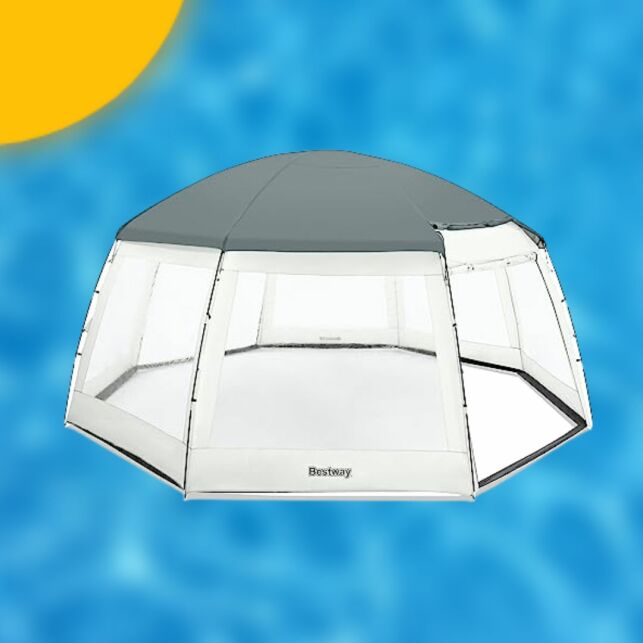  Profitez de votre piscine en vous protégeant des UV avec cet abri de piscine exceptionnel !