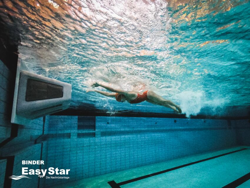 La championne du monde de natation handisport Elena Krawzow face à HydroStar !&nbsp;&nbsp;