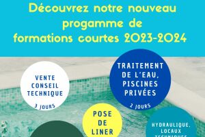 Ecole des Métiers de la Piscine de Rignac : calendrier des formations courtes 2023-2024