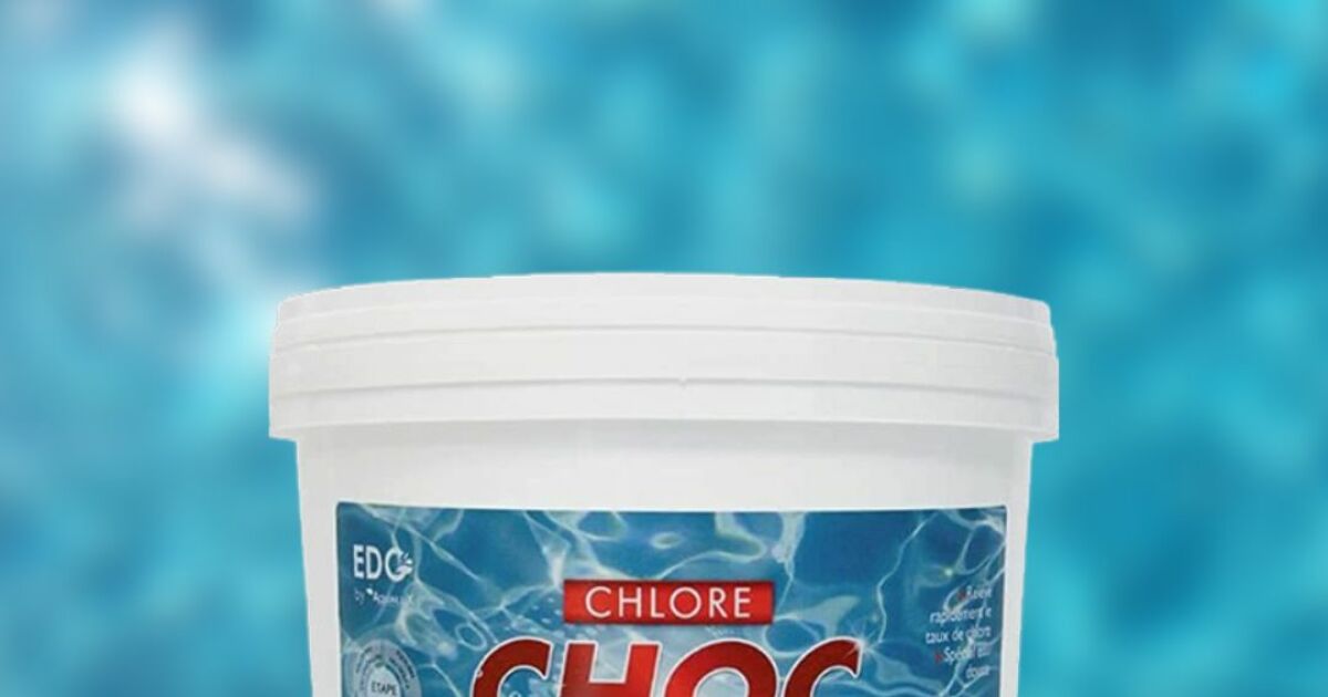 EDG Chlore Choc La solution pour garder votre eau de piscine propre et saine après l
