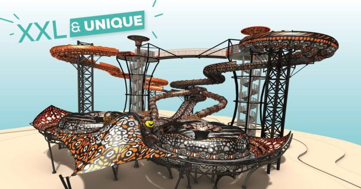 Nouvelle réalisation EDSUN introduit le toboggan Stingrayau parc
