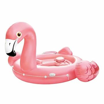 Intex Piscine - Matelas îlot flottant gonflable Party Flamingo 422x373x185 - 57267NP