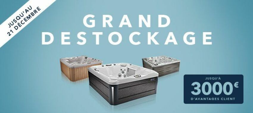 Grand déstockage Sundance Spas avant l'arrivée de la nouvelle collection&nbsp;&nbsp;