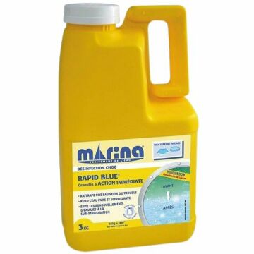 Désinfection Choc - Granulés Rattrapage eau verte et trouble 3kg - Marina