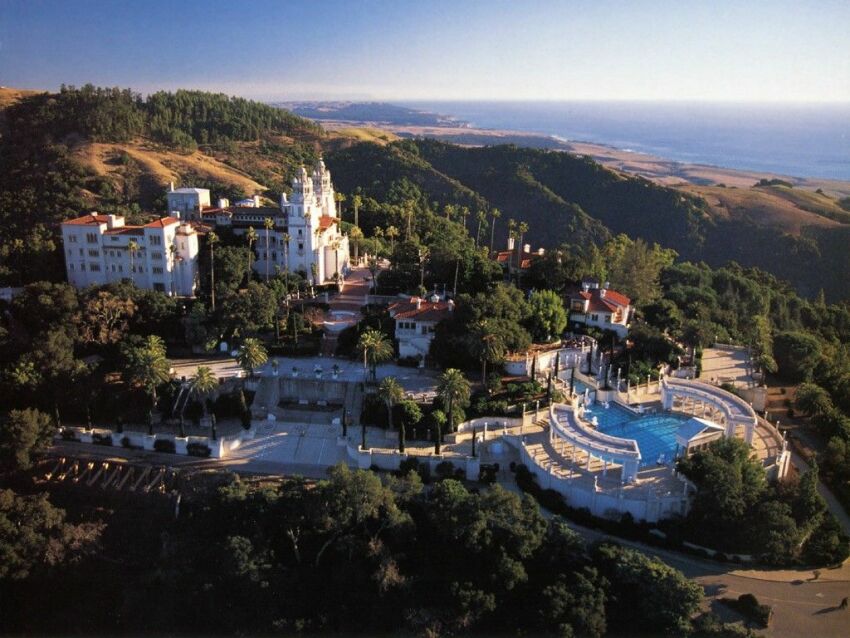 Hearst Castle vu du ciel : un sompteux domaine&nbsp;&nbsp;