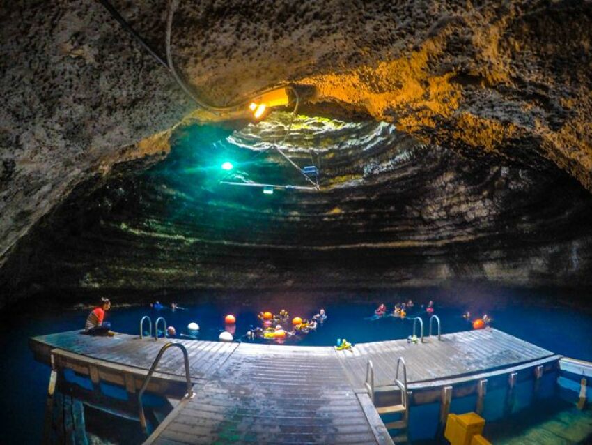 Homestead Crater, à Midway, dans l'Utah&nbsp;&nbsp;