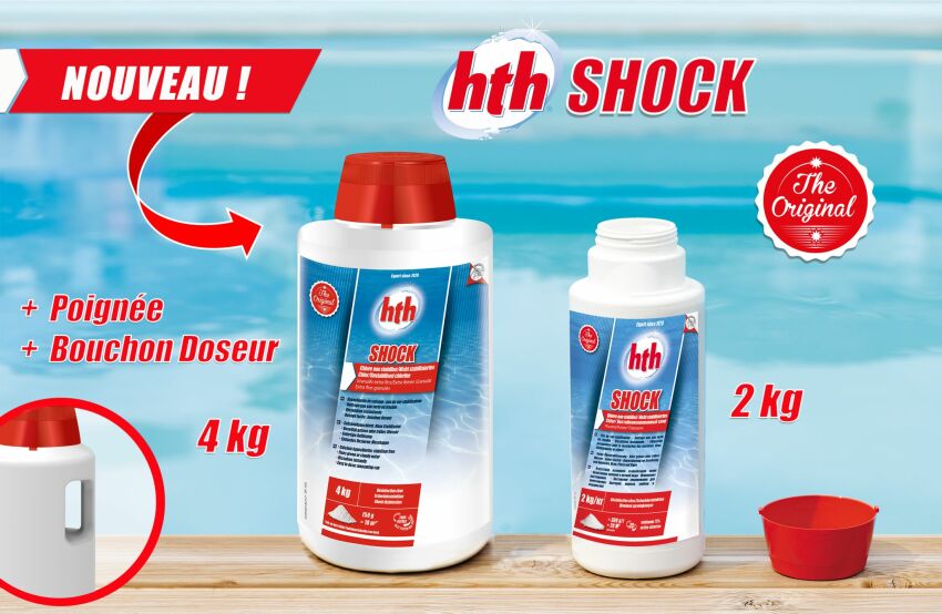 hth® repense les packagings de ses produits avec une poignée et un bouchon-doseur, pour faciliter leur utilisation&nbsp;&nbsp;