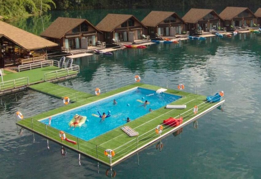 Inédit : Mobipool, la piscine flottante créée par Desjoyaux !&nbsp;&nbsp;
