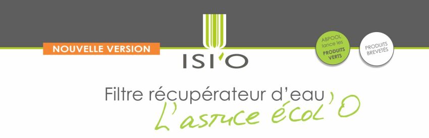 ISI'O, système de récupération des eaux de lavage du filtre à sable&nbsp;&nbsp;