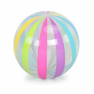 Ballon De Plage Intex Glitter 51 Cm Transparent Violet
