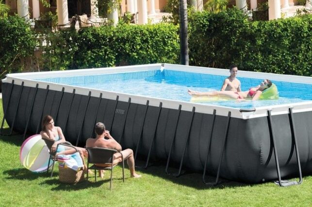 Piscine tubulaire Intex Ultra XTR 9.75 x 4.88 x 1.32 m, piscine hors