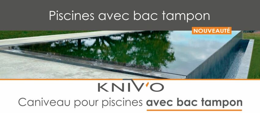 KNIV'O, goulotte pour piscines avec bac-tampon par ABPool&nbsp;&nbsp;