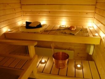 L’éclairage d’un sauna