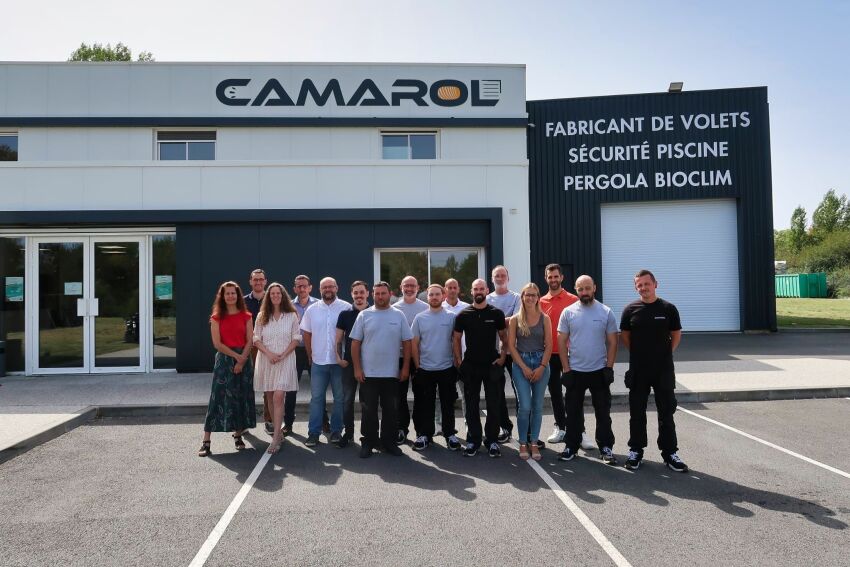 L'équipe de Camarol, fabricant de volets pour piscine et maisons&nbsp;&nbsp;