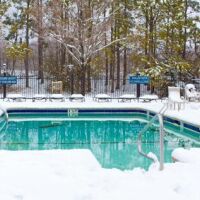 Hivernage actif d'une piscine