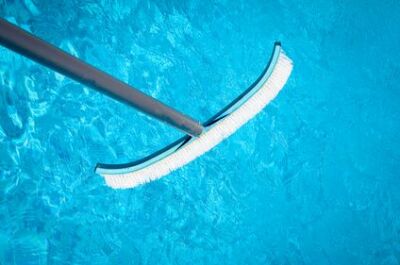 La brosse de fond de piscine