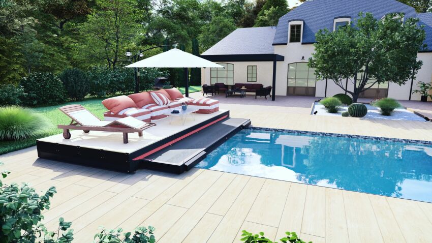 La Couverture innovante, l'innovation 100% plaisir pour aménager son espace piscine, par RENOVAL Abris  &nbsp;&nbsp;
