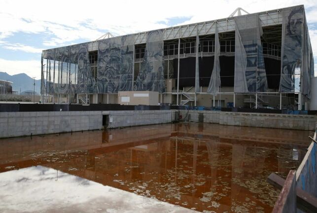 Le centre aquatique du complexe olympique de Rio. En août 2016, Michael Phelps était entré encore plus dans la légende à cet endroit.