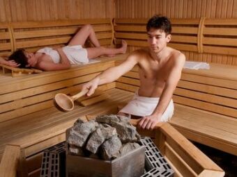 Le chauffage d’un sauna