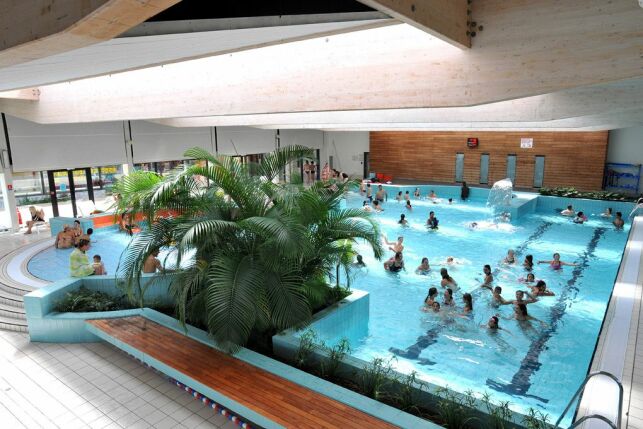 Le grand bassin du complexe aquatique Gd'O à Gonfreville l'Orcher