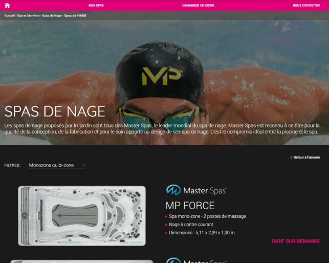 Le nouvel univers spa sur le site d'Irrijardin.