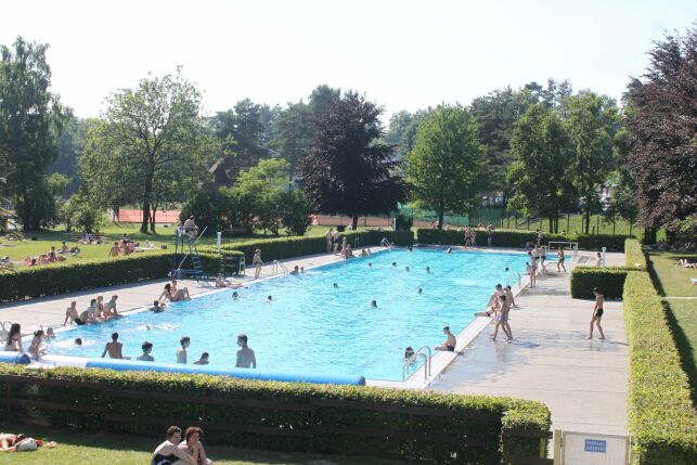 Le grand bassin de natation de la piscine d'Haguenau