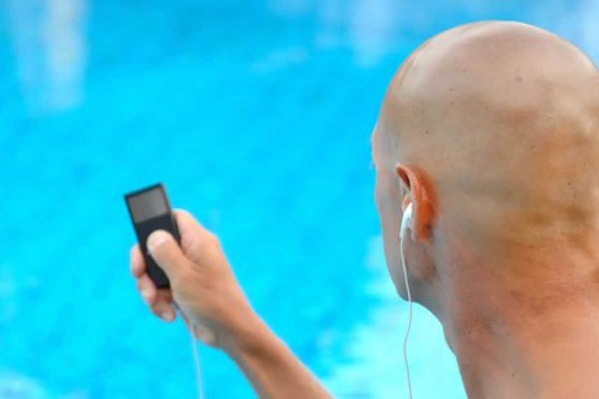 Lecteur MP3 étanche pour la piscine