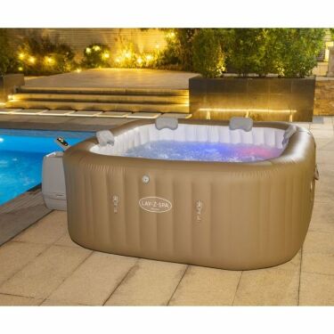 Spa gonflable Lay-Z-Spa Palma carré Hydrojet Pro 5/7 places - Bestway