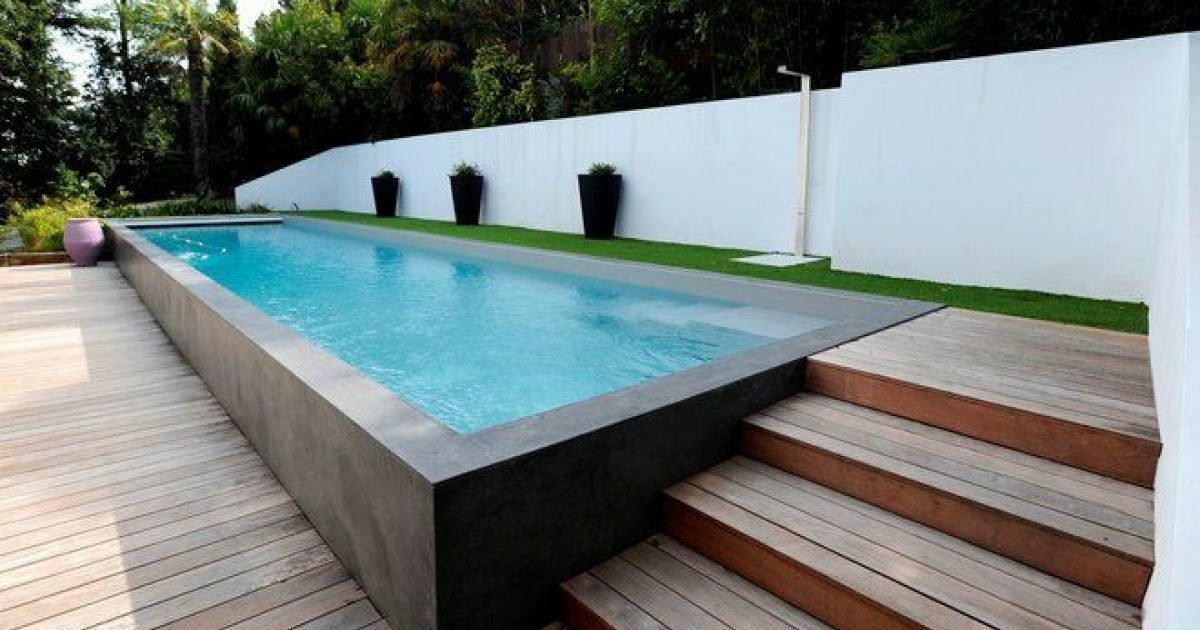 piscine beton semi enterree