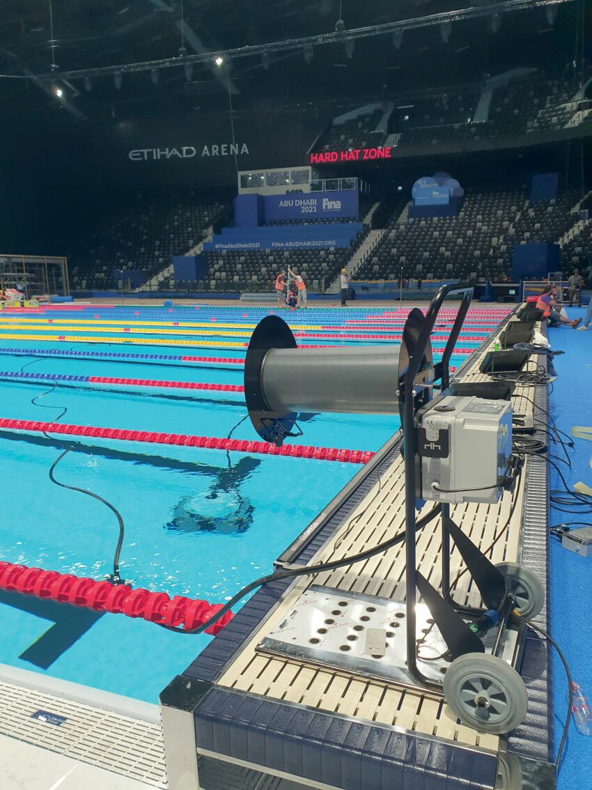 Les robots de piscine Hexagone Manufacture aux Championnats du Monde de Natation d'Abu Dhabi&nbsp;&nbsp;