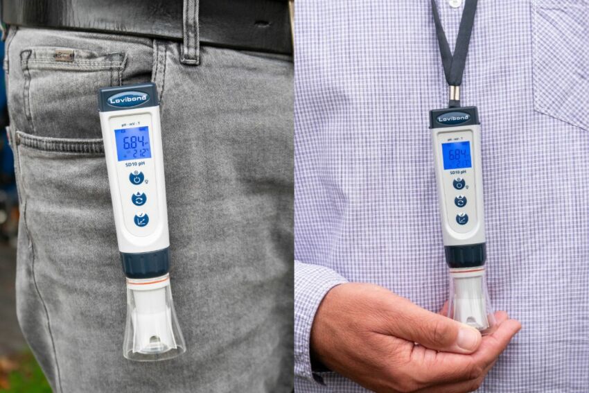 Les testeurs électrochimiques Lovibond sont faciles à transporter à la ceinture ou autour du cou&nbsp;&nbsp;