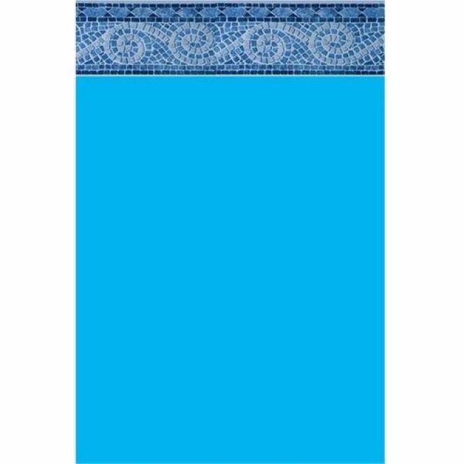 Liner Piscine 75/100 Bleu foncé frise Carthage  © Piscineo