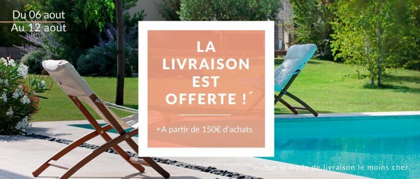 Livraison offerte sur la Boutique Desjoyaux&nbsp;&nbsp;