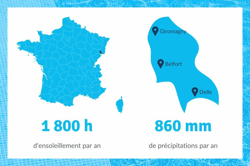 Le Territoire de Belfort est situé à la frontière suisse&nbsp;&nbsp;