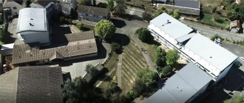 Le lycée de Rignac vue du ciel&nbsp;&nbsp;