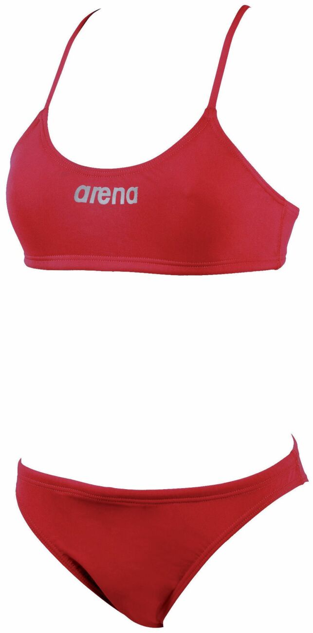 Maillot de bain deux pièces rouge natation Lacy