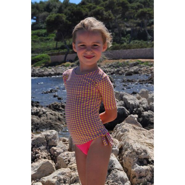 Maillot De Bain Une Pièce Pour Filles Avec Manches Longues Et