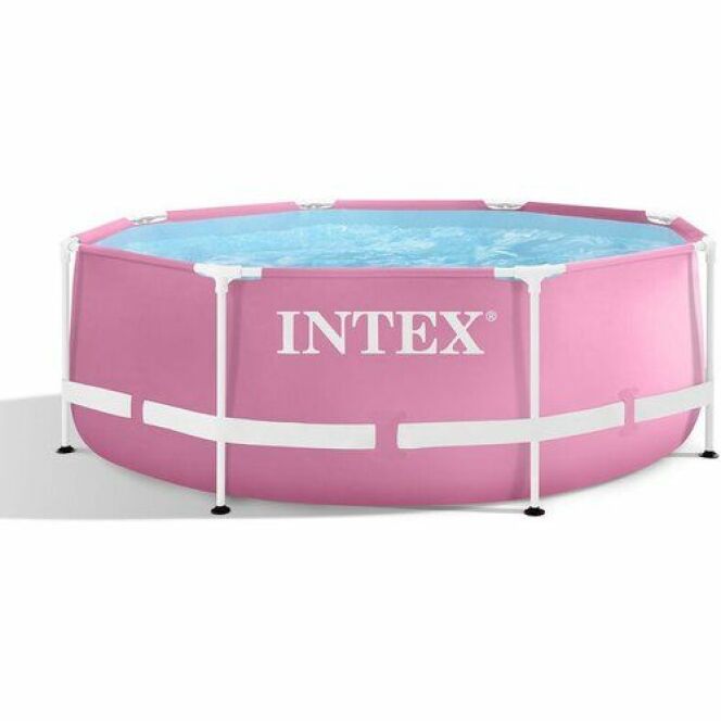 Piscine tubulaire Metal Frame Pink Rose © Intex