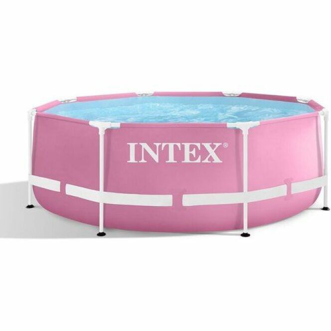 Piscine tubulaire Metal Frame Pink Rose © Intex