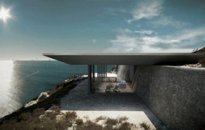 « Mirage » : une piscine infinie sur le toit d'une maison © Kois Associated Architects
