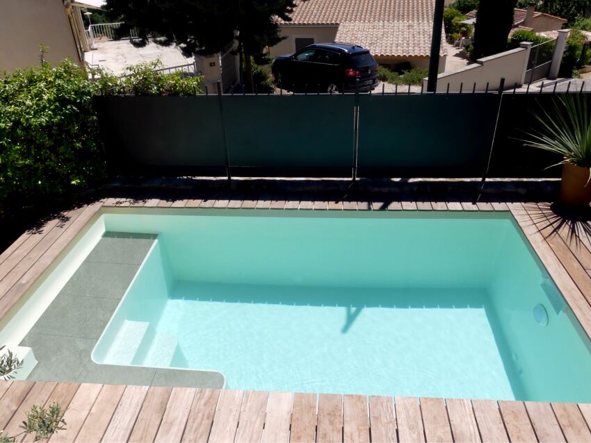 Modèle de piscine coque "La Mignonne", par Boulevard de la Piscine &nbsp;&nbsp;