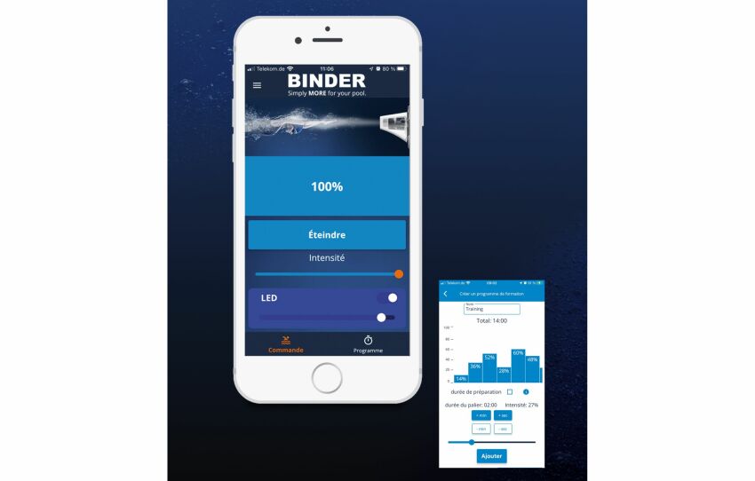 Nage à contre-courant piscine : BINDER présente son application BINDER24&nbsp;&nbsp;