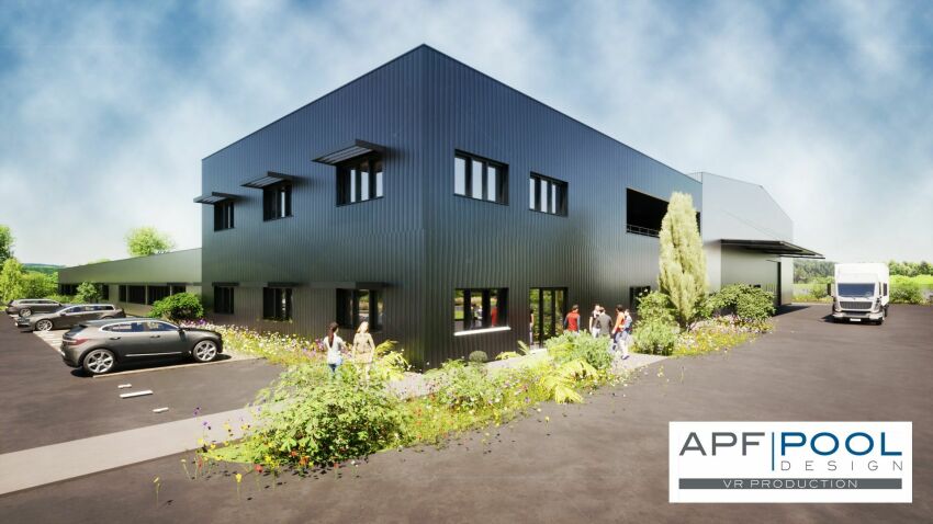 Nouveau site de production APF Pool Design à Eurre, dans la Drôme&nbsp;&nbsp;