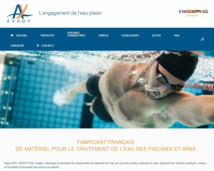 Nouveau site web Avady Pool&nbsp;&nbsp;