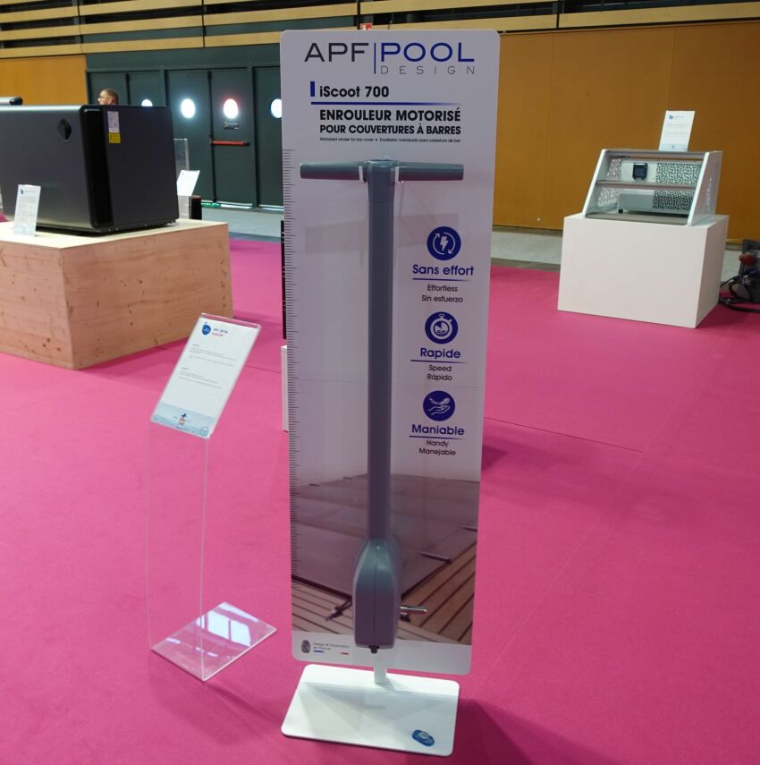 Nouveauté APF Pool Design : l’enrouleur motorisé iScoot 700&nbsp;&nbsp;