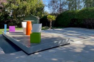 Nouveauté EC Création 2022 : terrasse mobile piscine Stilys Duo
