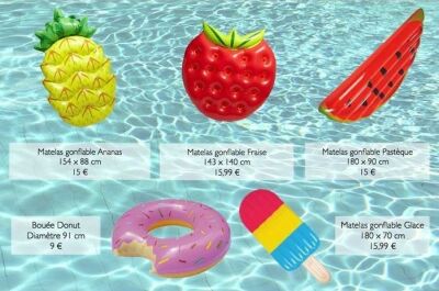 Une salade de fruits dans votre piscine