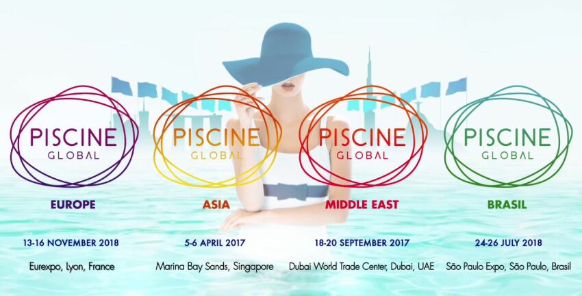 Nouvelle image de marque de Piscine Global, présentée au salon de 2016.&nbsp;&nbsp;